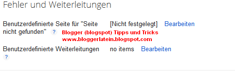 Meta Tags Blogger Blogspot. Suchmaschinenoptimierung Blogger Blogspot. Sucheinstellungen Blogger Blogspot.