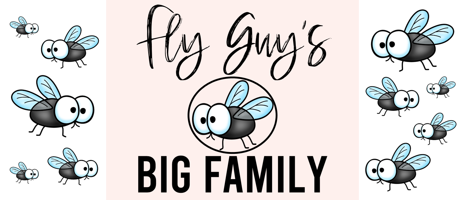 Fly Guys Big Family book study activities unit with Common Core aligned literacy companion activities for First Grade & Second Grade