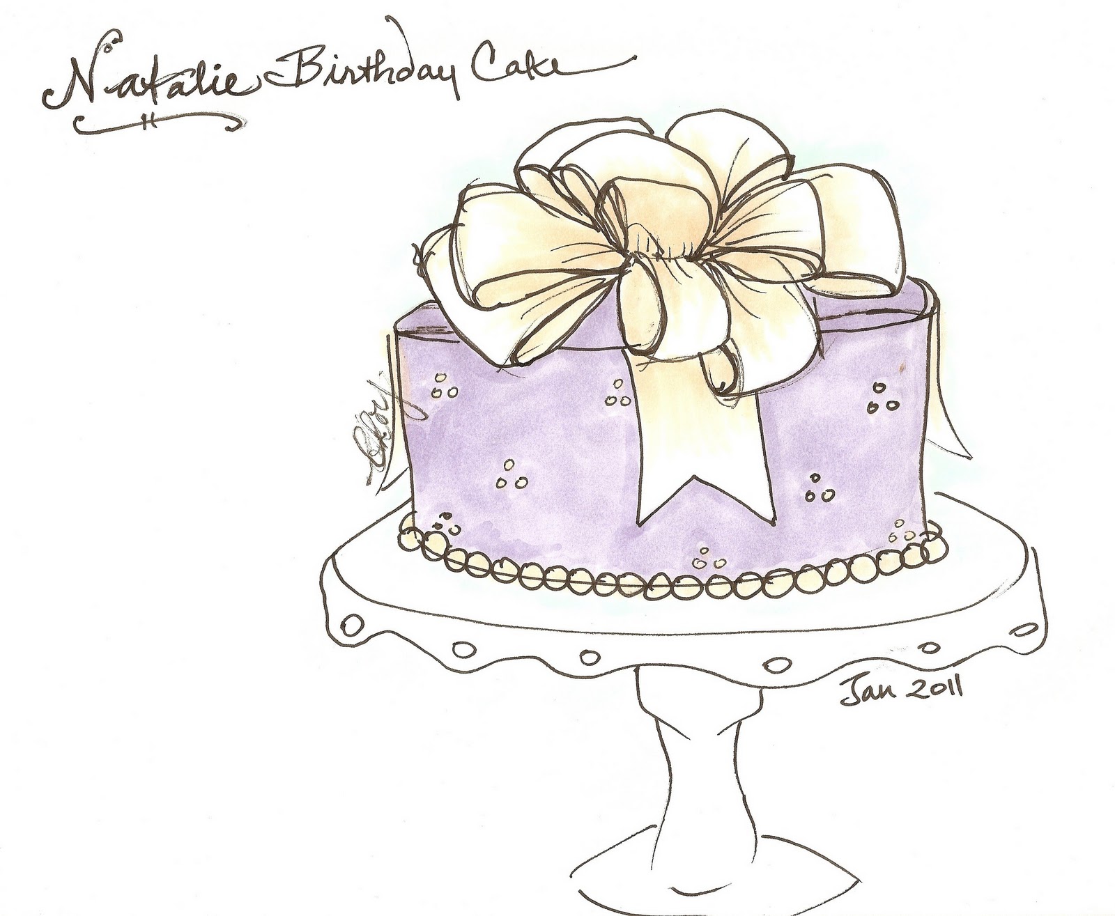 Yummy Thingy Natalie s Present Cake