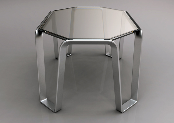 Shaped Alumi-table Design By Alex Sacchetti
