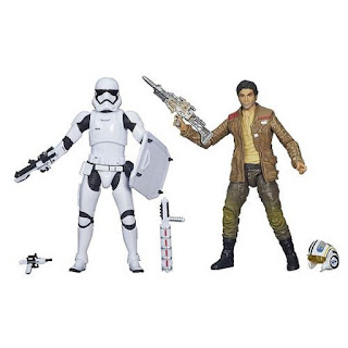 Star Wars The Force Awakens Black Series 6 inch box set First Order Riot Control Stormtrooper X-Wing pilot Poe Dameron Rebellion Rebel