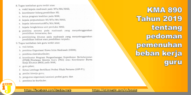 Linieritas PAI 127 & Beban Kerja Guru Sesuai KMA 890 Tahun 2019