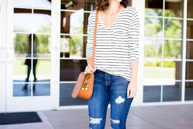 Ankle Skinny Jeans 7 FOR ALL MANKIND Fall Inspiration outfit