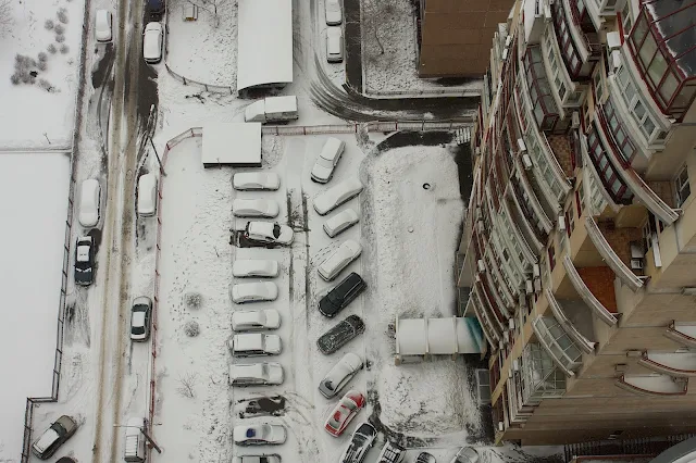вид с крыши жилого дома на улице Улофа Пальме