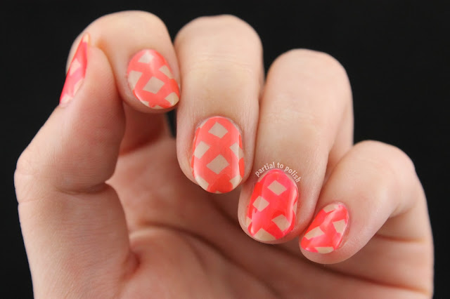 Coral and Orange Lattice Featuring Girly Bits Hoop! There It Is