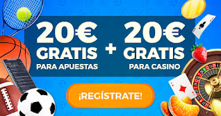 Paston 20+20 40 euros bono registro sin deposito apuestas casino