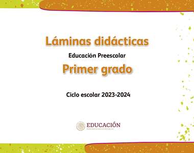 Láminas Didácticas Primer grado Preescolar 2023-2024