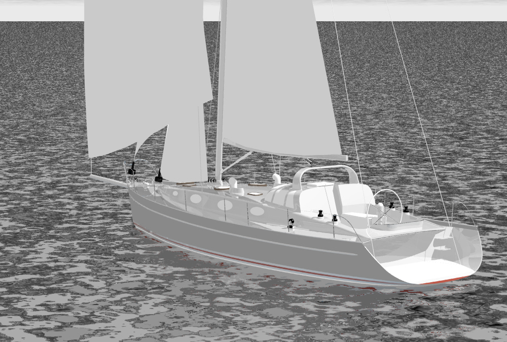 tanton yacht design: swing keel.