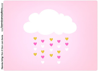 Blesing Rain for Girls Free Printable  Labels.