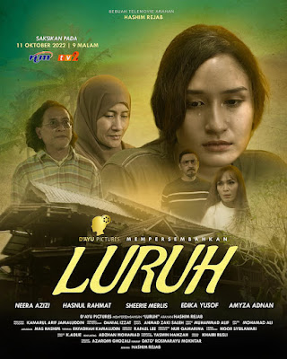 Telefilem Luruh TV2, Telemovie Luruh TV2, Poster Telefilem Luruh TV2, Info dan Sinopsis Telefilem Luruh TV2, Pelakon - Pelakon Telefilem Luruh TV2, Neera Azizi, Hasnul Rahmat, Sherrie Merlis, Edika Yusof, Amyza Aznan,