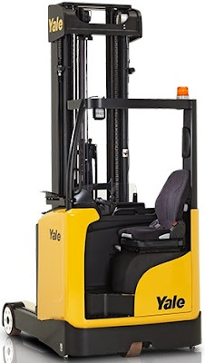 Xe nâng reach truck ngồi lái Yale