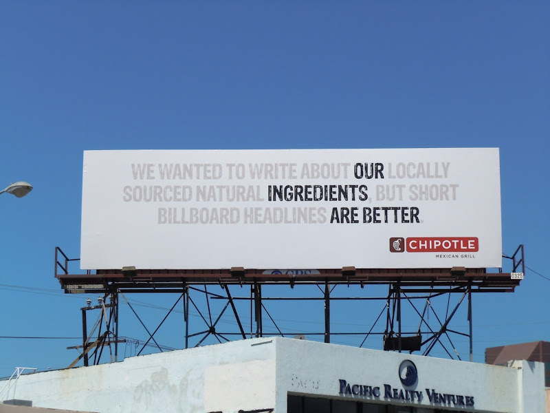 Daily Billboard: Chipotle Our Ingredients Are Better ...