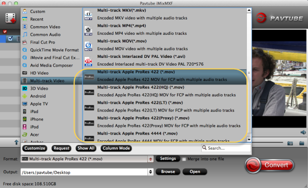 compatible codec for FCP X editing