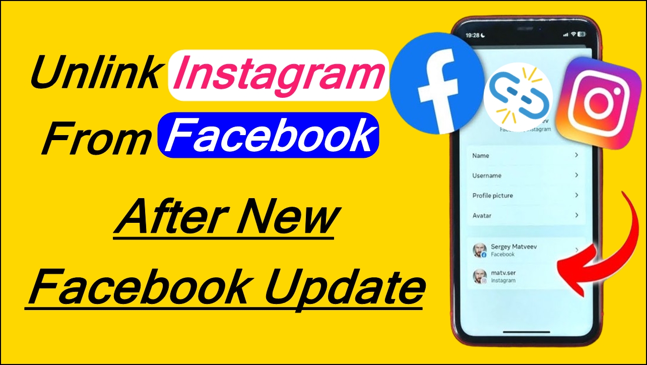 How to disconnect instagram from facebook On Android & Iphone 2024