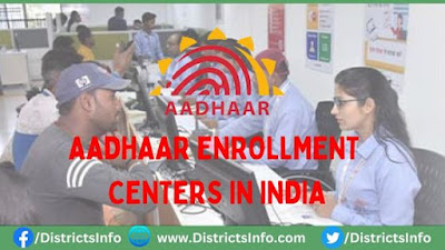 Aadhaar Enrolment Centers in India