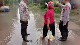 Banjir Magetan, Sigapnya Kepolisian Dan Pihak Terkait Evakuasi Anak Sekolah