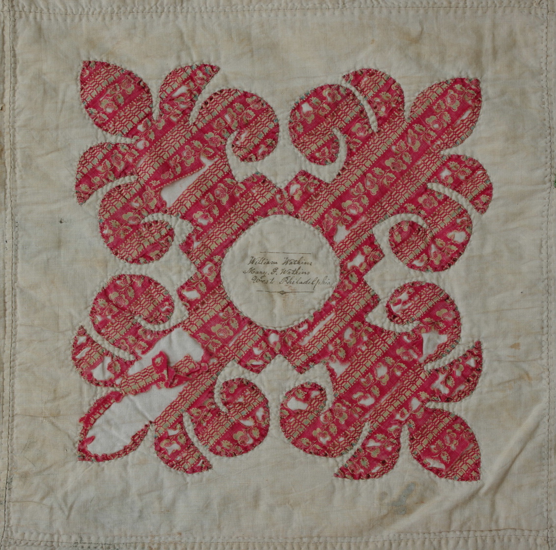 The Chester County Criswell Quilt: Photos of Rachel Dickey's Block