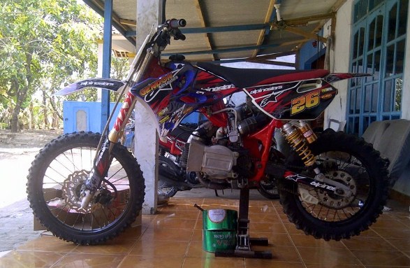 10 Gambar Modifikasi Motor Trail Gestrek Bebek Modif Fizr 