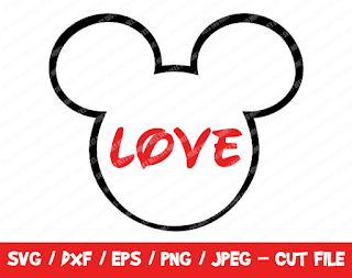 Mickey Head Svg, Mickey Mouse Head Shape Svg, Disney Love Svg, Mickey Love Head Svg, Mickey Mouse Cricut, Disney Trip, Couple Disney T-Shirt