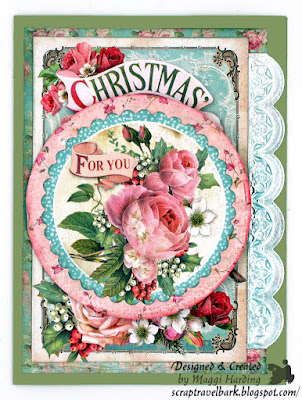 Christmas Card Tutorial Stamperia Pink Christmas