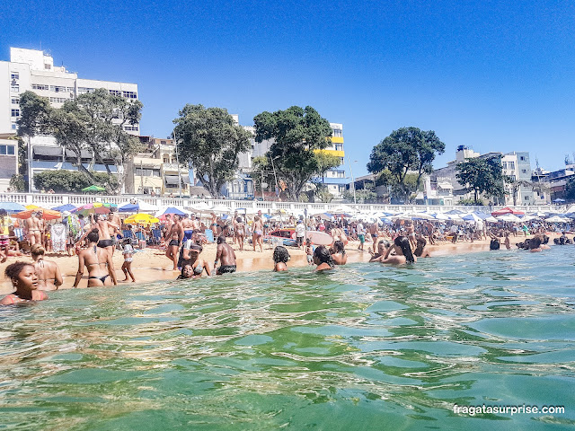 Praia do Porto da Barra em Salvador