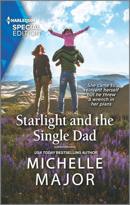 book cover of romance novel Starlight and the Single Dad by Michelle Major