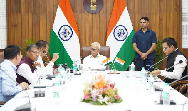 Governor Bhalla Reviews Key Development Projects in Manipur