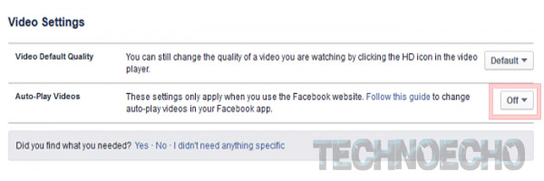 Cara Mematikan Autoplay Video Facebook Di Android Dan PC