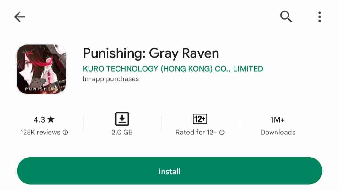 kapan punishing gray raven selesai maintenance