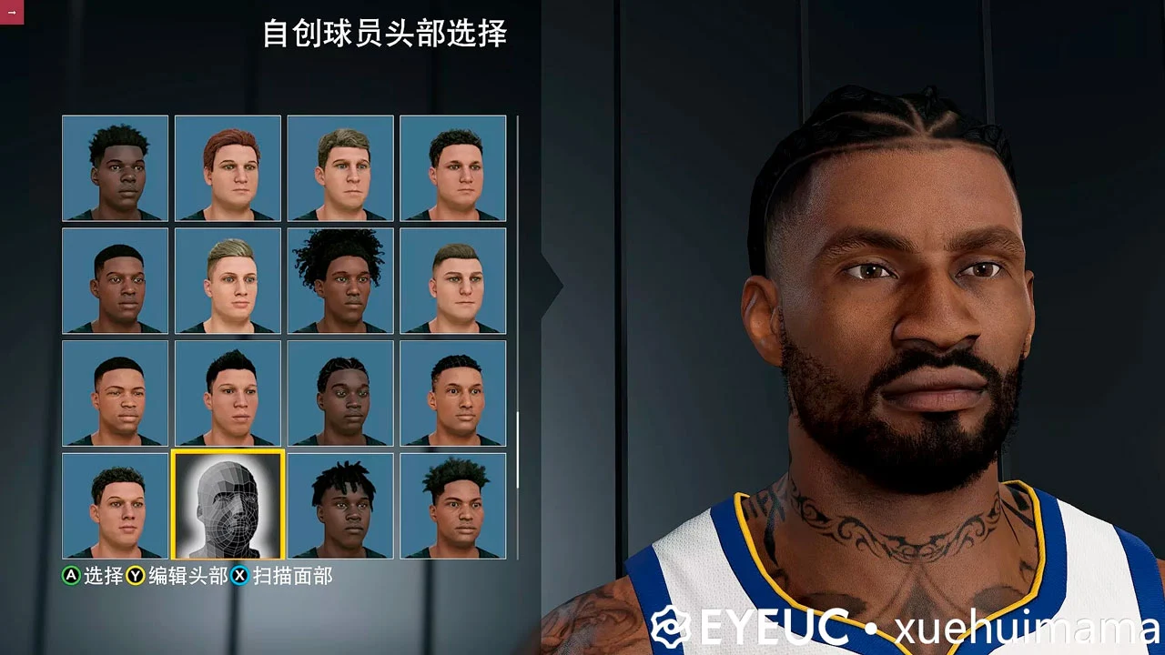 NBA 2K22 MyPlayer Fictional Cyberface