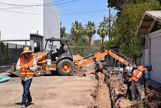 AVANZA GOBIERNO DEL ESTADO CON OBRAS DE REPOSICIÓN  DE RED DE ALCANTARILLADO SANITARIO