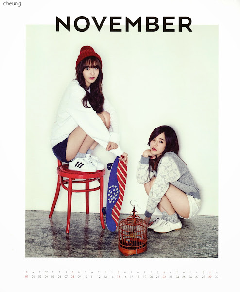 snsd yoona sunny calendar 2015