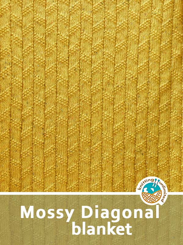 Mossy Diagonal Blanket