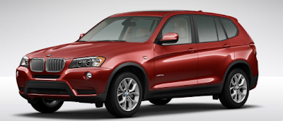 2013 BMW X3 xDrive35i vermillion red metallic