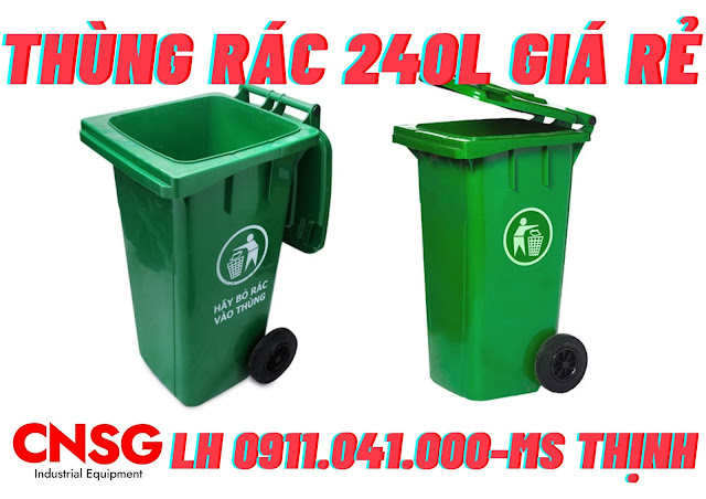 Thùng rác giá siêu rẻ, Thùng rác 120 lít nhựa HDPE- Composite lh 0911041000  Delivery%20(35)