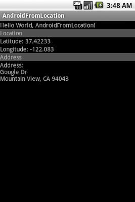 Get address from location using Geocoder