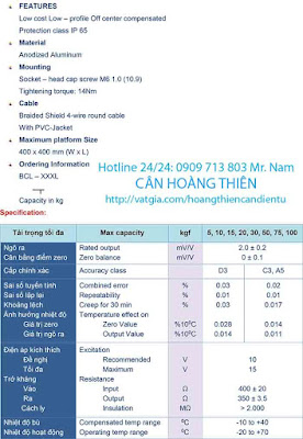 Loadcell BCA CAS chính hãng