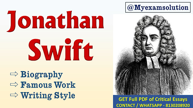 Jonathan Swift Biography , Famous Works and Writing Style