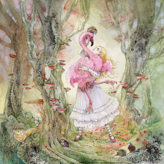 mythological  watercolor paintings by Stephanie Law