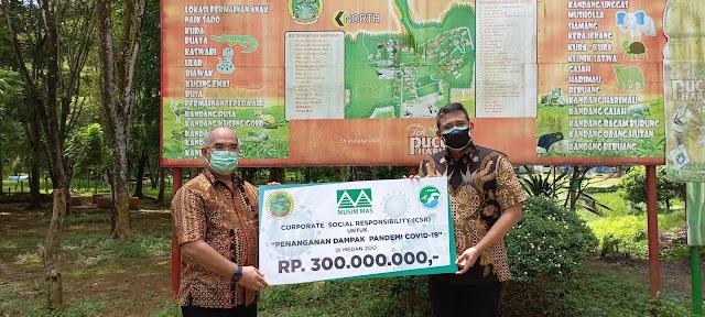   Pemko Terima Bantuan Rp300 Juta dari PT Musim Mas untuk Kebun Binatang