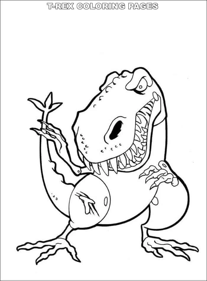 T Rex Coloring Pages Online