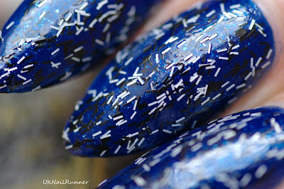 Contrary Polish Santorini with Barry M Confetti Licquorice