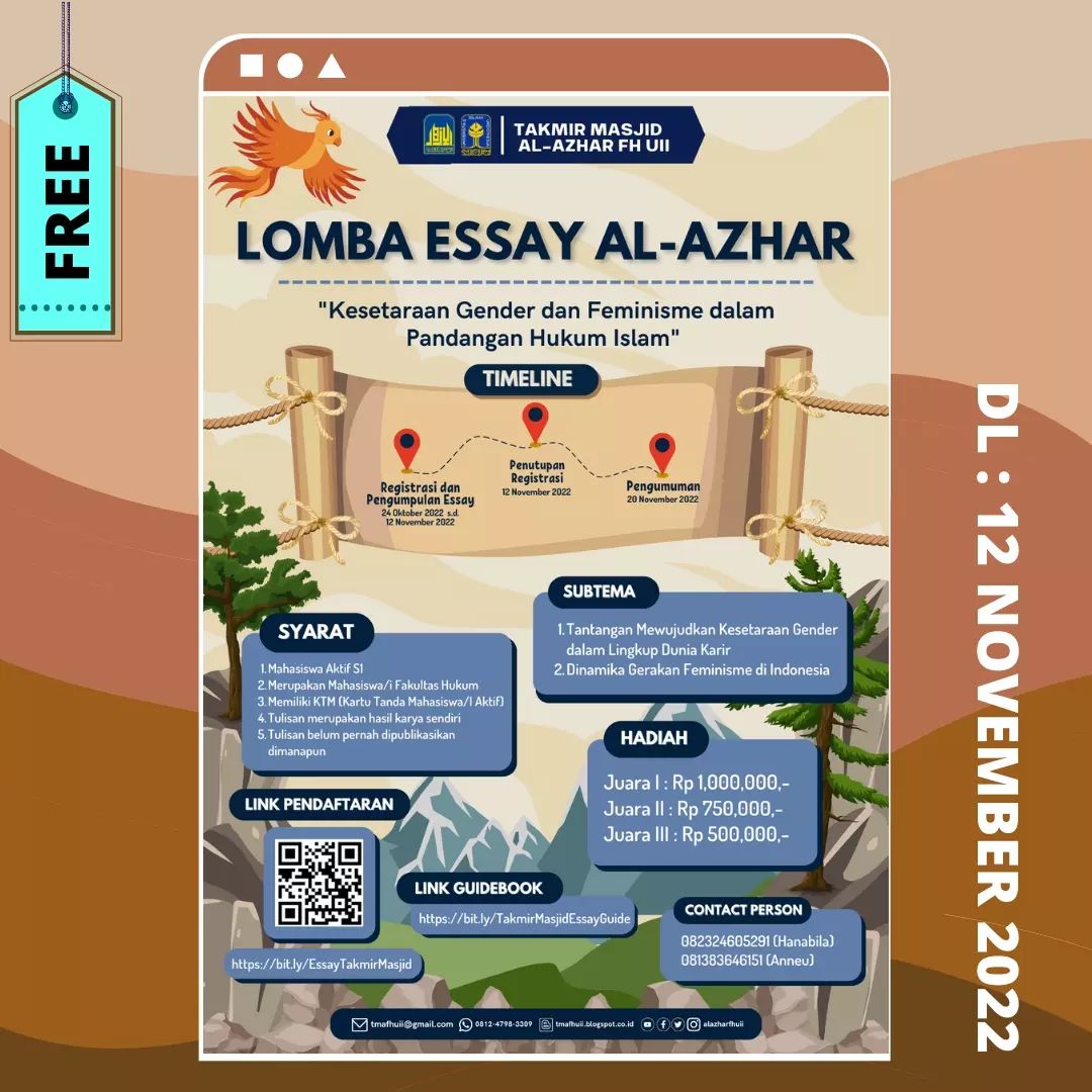 Gratis Lomba Essay Nasional Al-Azhar 2022