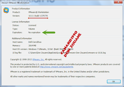 VMware Workstation 10.0.1 Build 1379776 licence activation serial patch