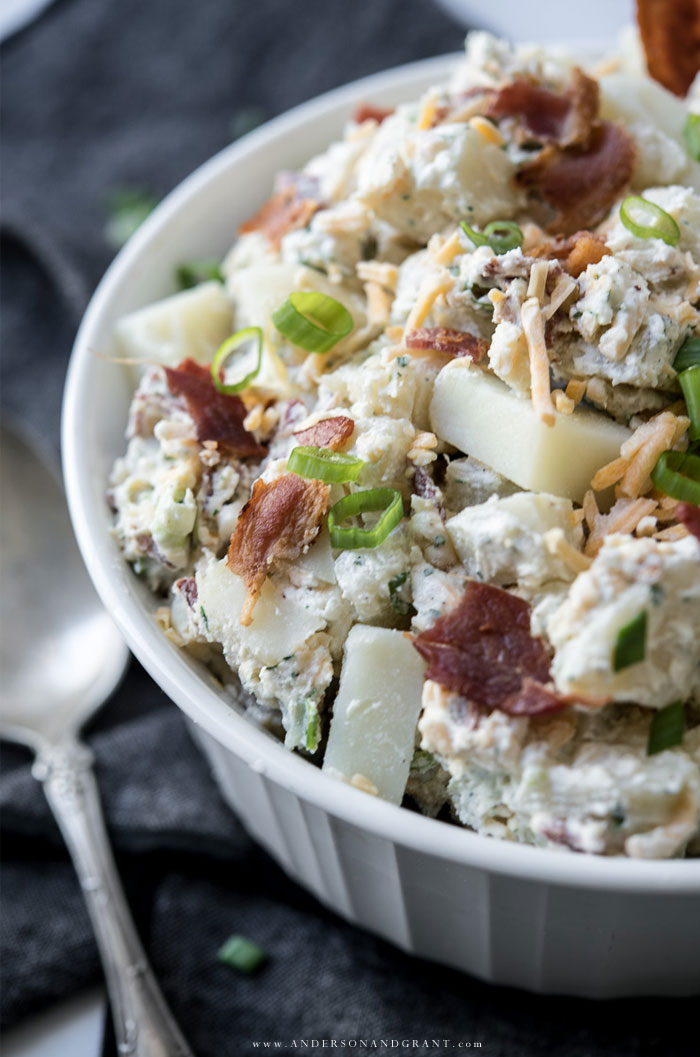 Bacon Ranch And Sour Cream Potato Salad Recipe Anderson Grant