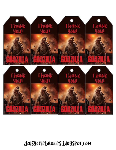 Godzila Party Free Printable Mini Kit.