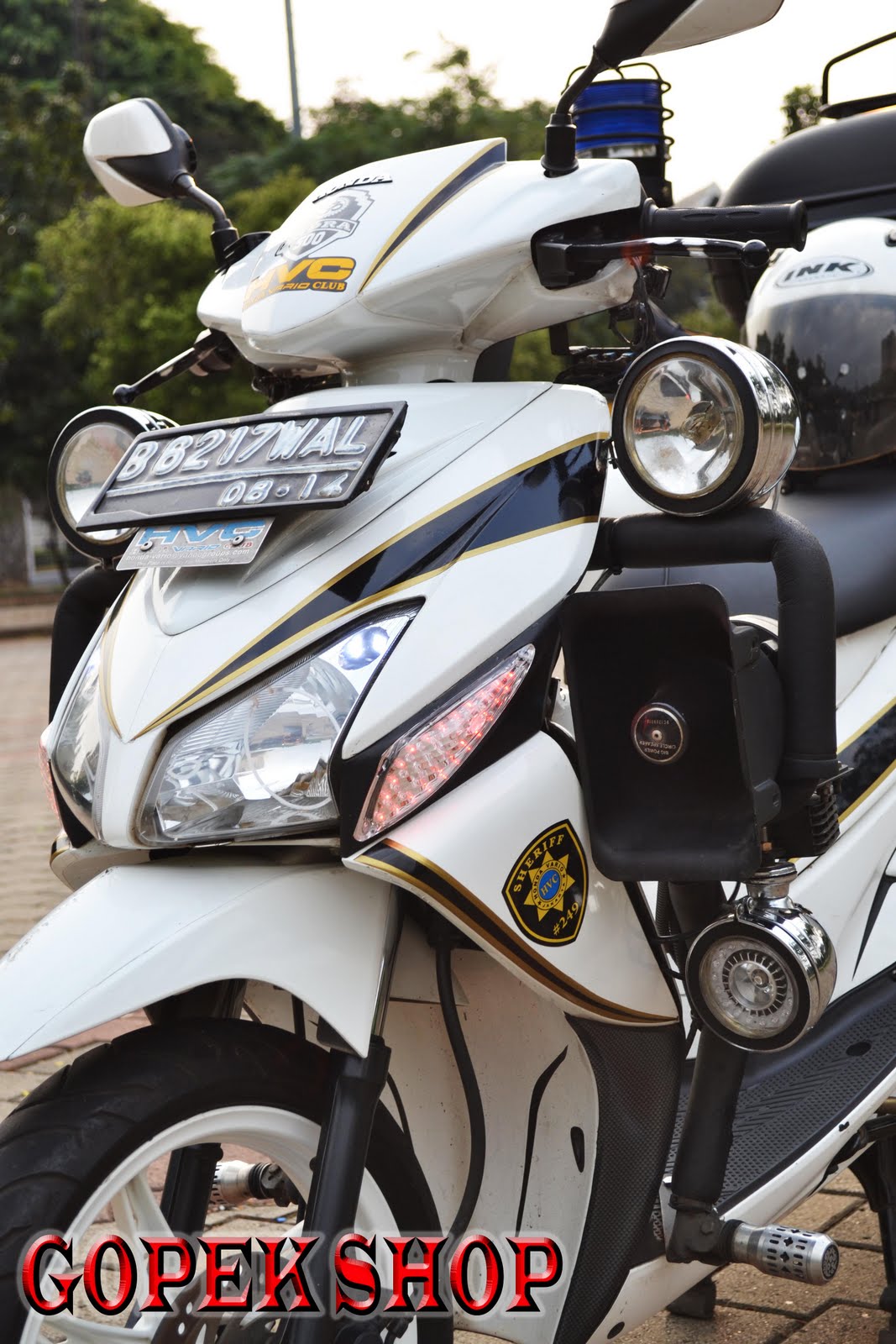 Gopek83 Modifikasi Honda Vario SHERIFF