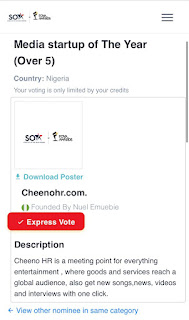 [Award] Cheenohr .com nominated as Media startup of the year - See how to vote (FOYA awards, KENYA)