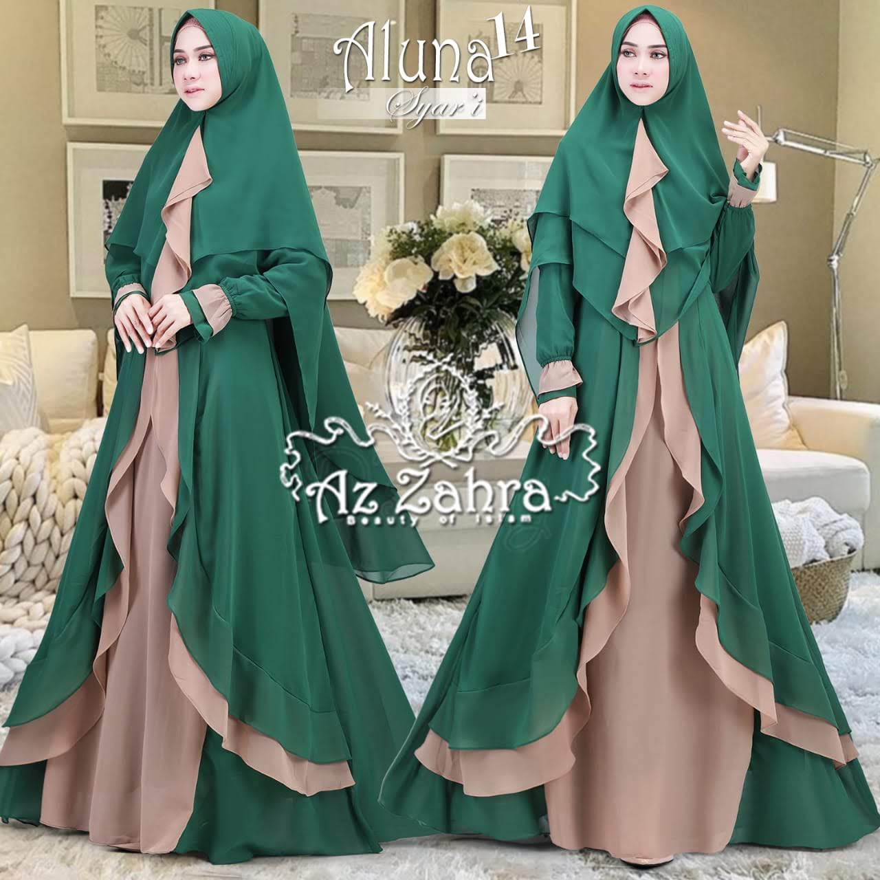 Rumah Gamis Aisha ALUNA 14 BY AZ ZAHRA