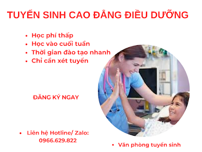 Tuyển sinh cao đẳng, liên thông, văn bằng 2 ngành Điều Dưỡng tại Thành Phố Hồ Chí Minh